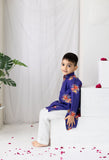 Purple Big Floral Kurta Set