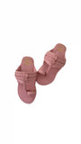PINK PASTEL KOLHAPURI FLATS