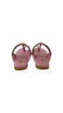 PINK PASTEL KOLHAPURI FLATS