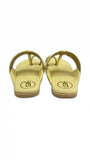 YELLOW PASTEL KOLHAPURI FLATS