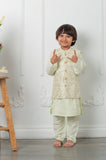 Sequin Work Embroidered Jacket With Kurta And Pyjama