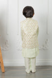 Sequin Work Embroidered Jacket With Kurta And Pyjama