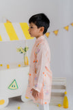 PEACH CAROUSEL KURTA SET