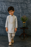 Constellation embroidered tissue kurta set