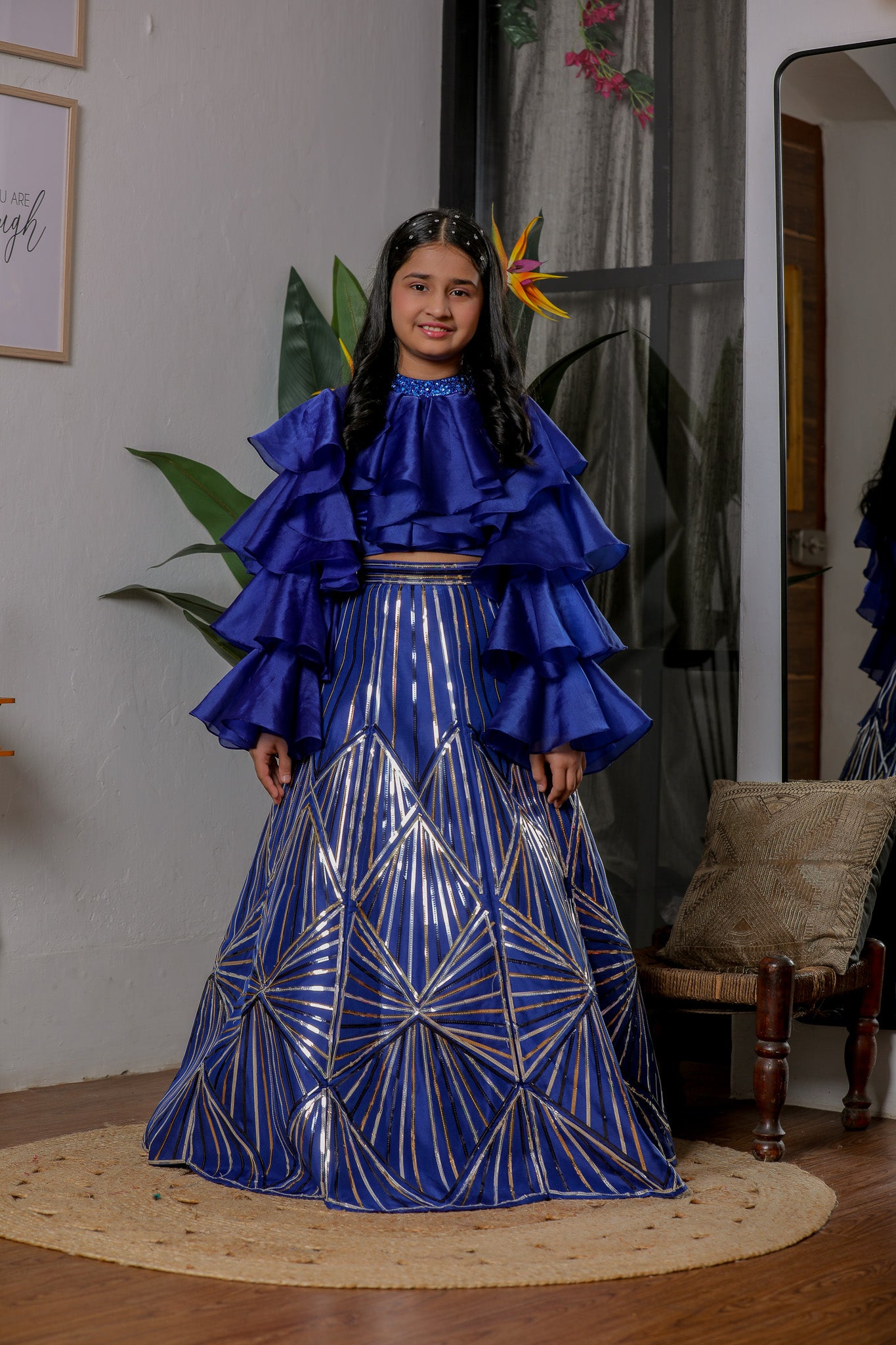 BLUE CHROME GHAGHRA