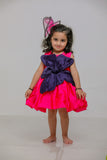 PINK BLUE PETAL DRESS