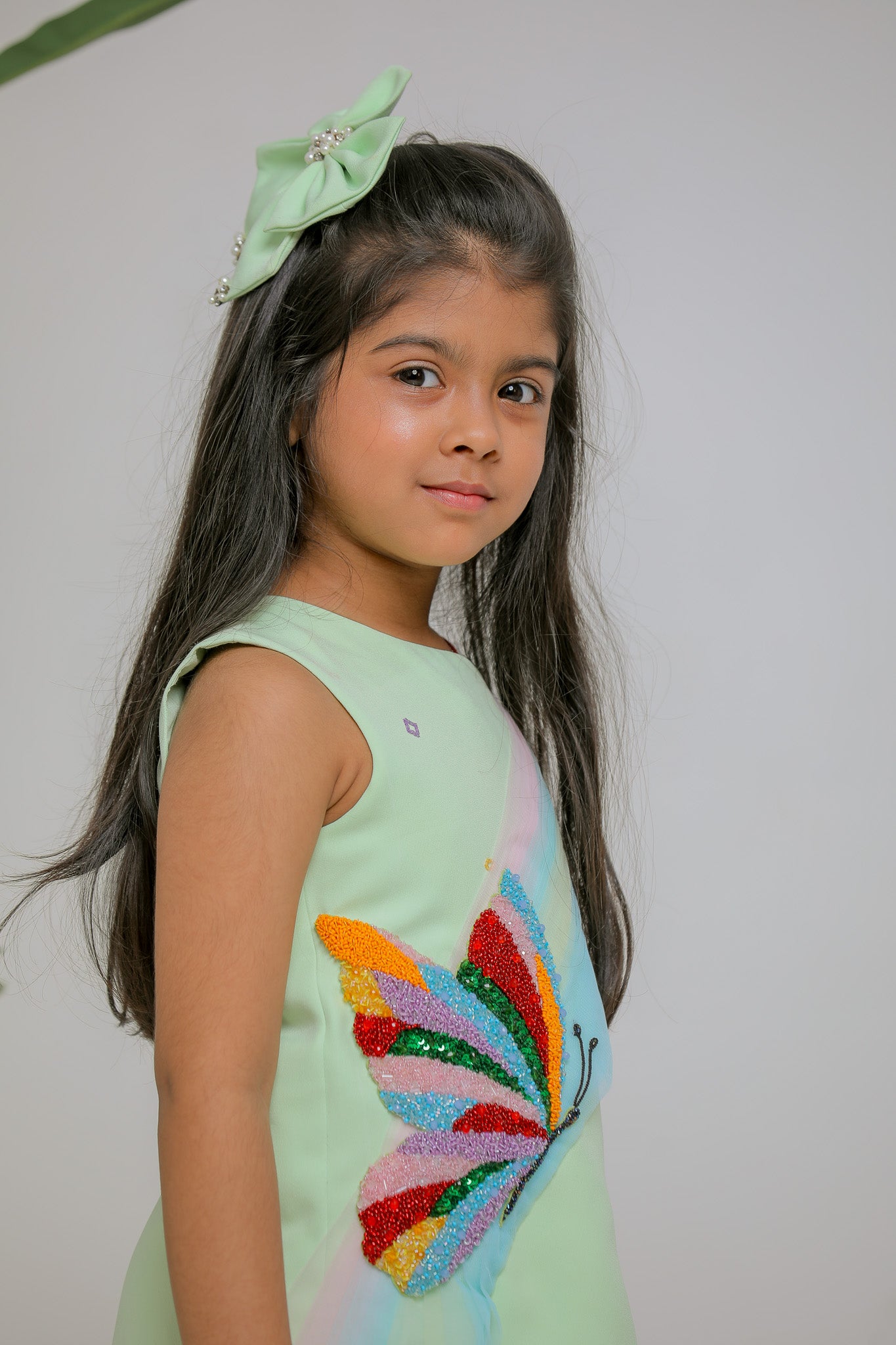BUTTERFLY SIDE DRAPE DRESS