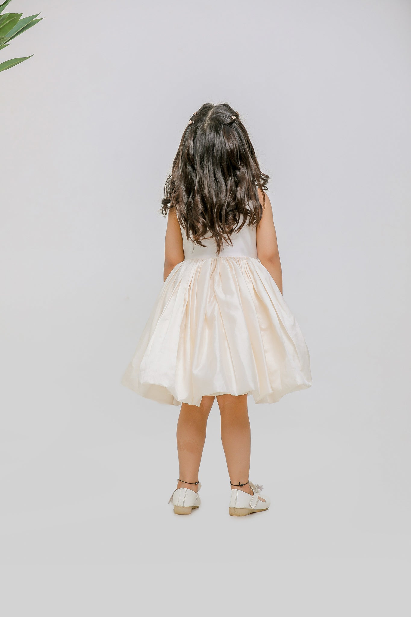 WHITE LILAC PETAL DRESS