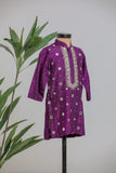 PURPLE MIRROR KURTA