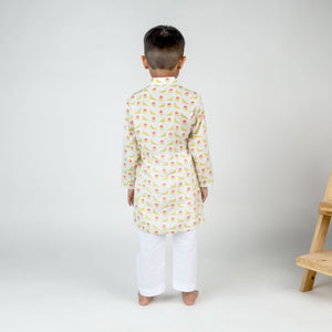 White Bird Printed Kurta