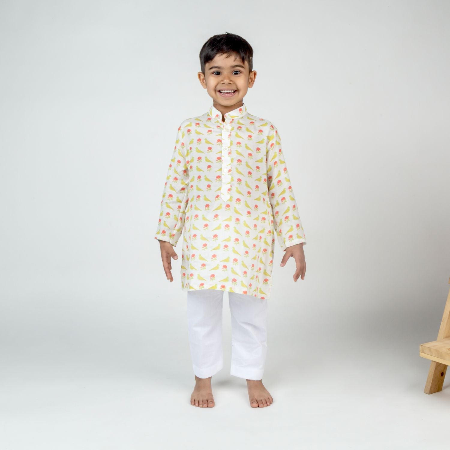 White Bird Printed Kurta