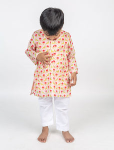 Bird Jaal Printed Kurta