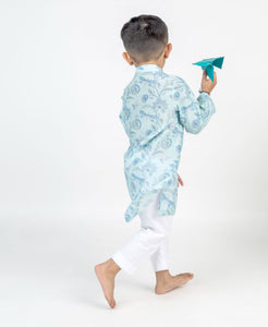 Dragon Fly Jaal Printed Kurta