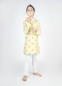 Dragon Fly Buta Embroidered Kurta