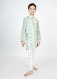 Green Buta Embroidered Kurta Set