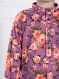 Sam Purple Floral Kurta Pajama Set