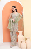 Embroidered Georgette  Kurta and Sharara paired with Soft Net Dupatta