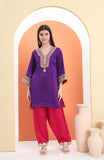 Flat Raw Silk Satin Kurta and Salwar
