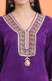 Flat Raw Silk Satin Kurta and Salwar