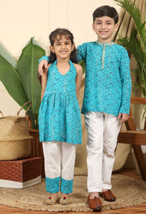 Zarkha Boys Ethnic Embroidered Short Kurta