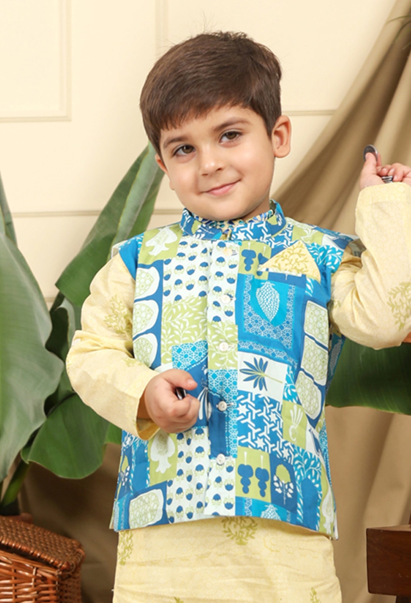 Manara Boys Ethnic Bandi Nehru Jacket