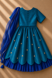 Teal Embroidered Lehenga Set
