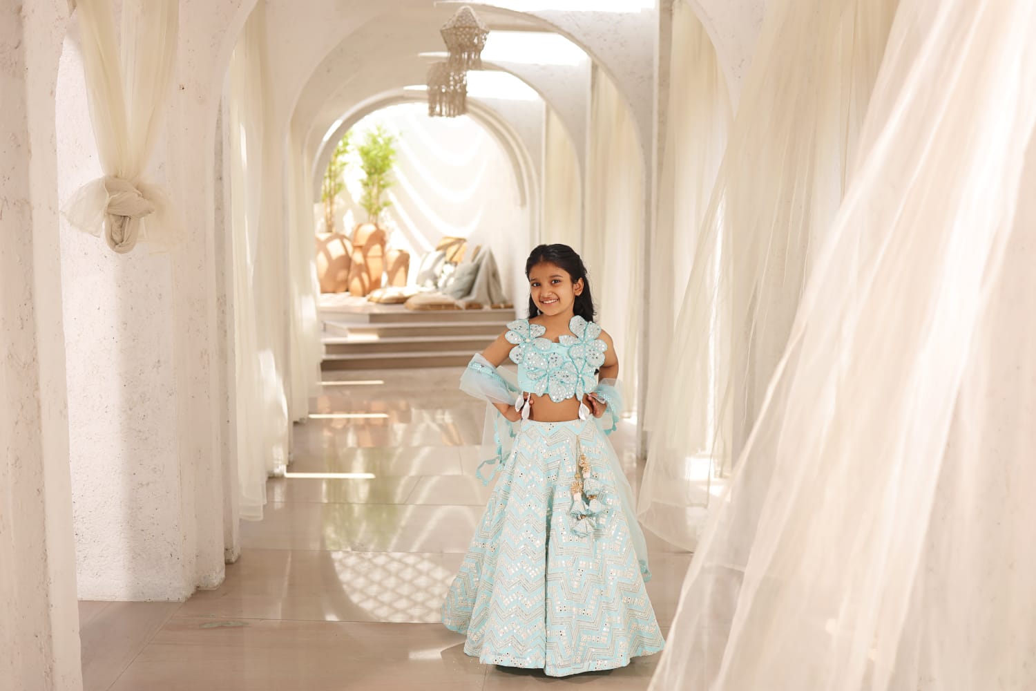 Mirror Embrodered Lehenga Choli Set