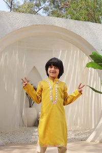 Mustard Yellow Kurta Set