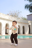 Beige Waist Coat Set For Boys