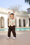 Beige Waist Coat Set For Boys