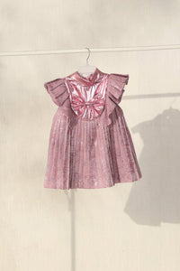 The Pleated Foil Dress