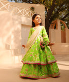 Green Brocade Anarkali