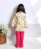 Yellow Nandi Printed Kurti With Pant