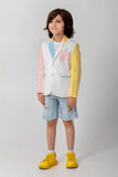 CONTRAST MULTICOLOURED BLAZER