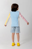 CONTRAST MULTICOLOURED BLAZER