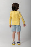 YELLOW BLAZER WITH LOGO
