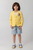 YELLOW BLAZER WITH LOGO