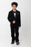 SHAWL COLLAR TUXEDO WITH PINTUCK DETAILING ON COLLAR