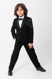 VERY CLASSY BLACK ON BLACK LION EMBROIDERY TUXEDO