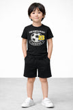 BLACK FOOTBAL T-SHIRT