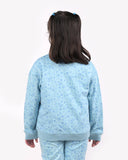 December Dream Printed Unisex Cotton Terry  Sweatshirt, Blue