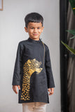 BLACK CHEETAH HANDPAINTED
