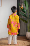 MUSTARD PRINTED KURTA