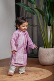 PURPLE ZARI KURTA SET