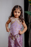 PURPLE ZARI PANT SET