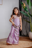 PURPLE ZARI PANT SET