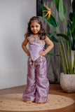 PURPLE ZARI PANT SET
