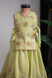 GREEN BIB GHAGRA