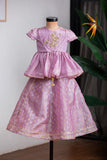 PURPLE ZARI GHAGRA