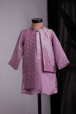 PURPLE ZARI KURTA SET